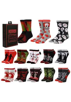 Bioworld Merchandising / Independent Sales Horror Icons 13 Days Of Scary Socks Box Set