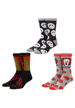 Bioworld Merchandising / Independent Sales Horror Icons 13 Days Of Scary Socks Box Set -California Costume Store 13 days of scary socks horror icons box set alt 3