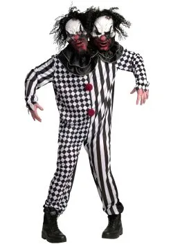 Morphsuits Two-Headed Clown Costume For Adults