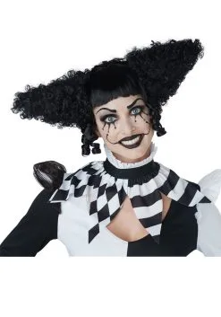 California Costume Collection Creepy Black Adult Clown Wig