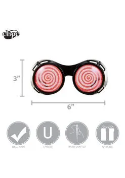Elope X-Ray Goggles Black & Red -California Costume Store black red x ray goggles alt 4