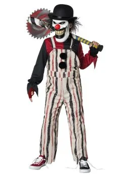 California Costume Collection Carnival Creepster Clown Costume For Boys