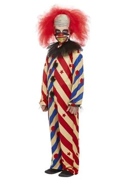 Smiffys Boys Creepy Clown Costume -California Costume Store boys creepy clown alt 3
