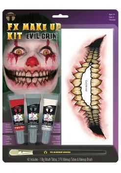 Tinsley Transfers Evil Clown FX Tattoo Kit