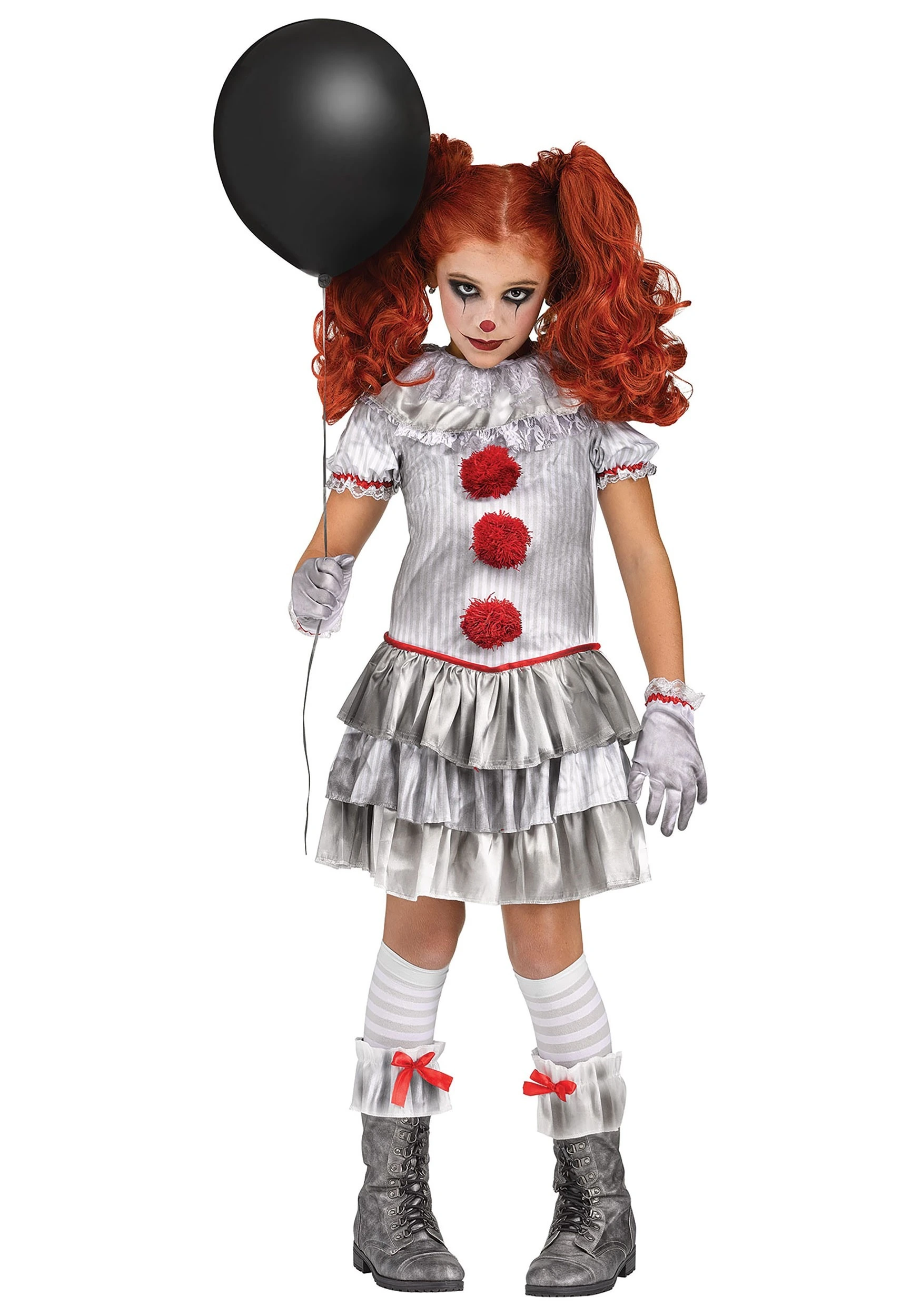 Fun World Carnevil Clown Costume For Girls 3 Fun World Carnevil Clown Costume For Girls