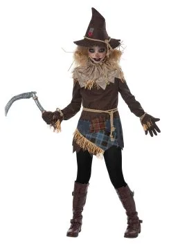 California Costume Collection Creepy Scarecrow Girls Costume