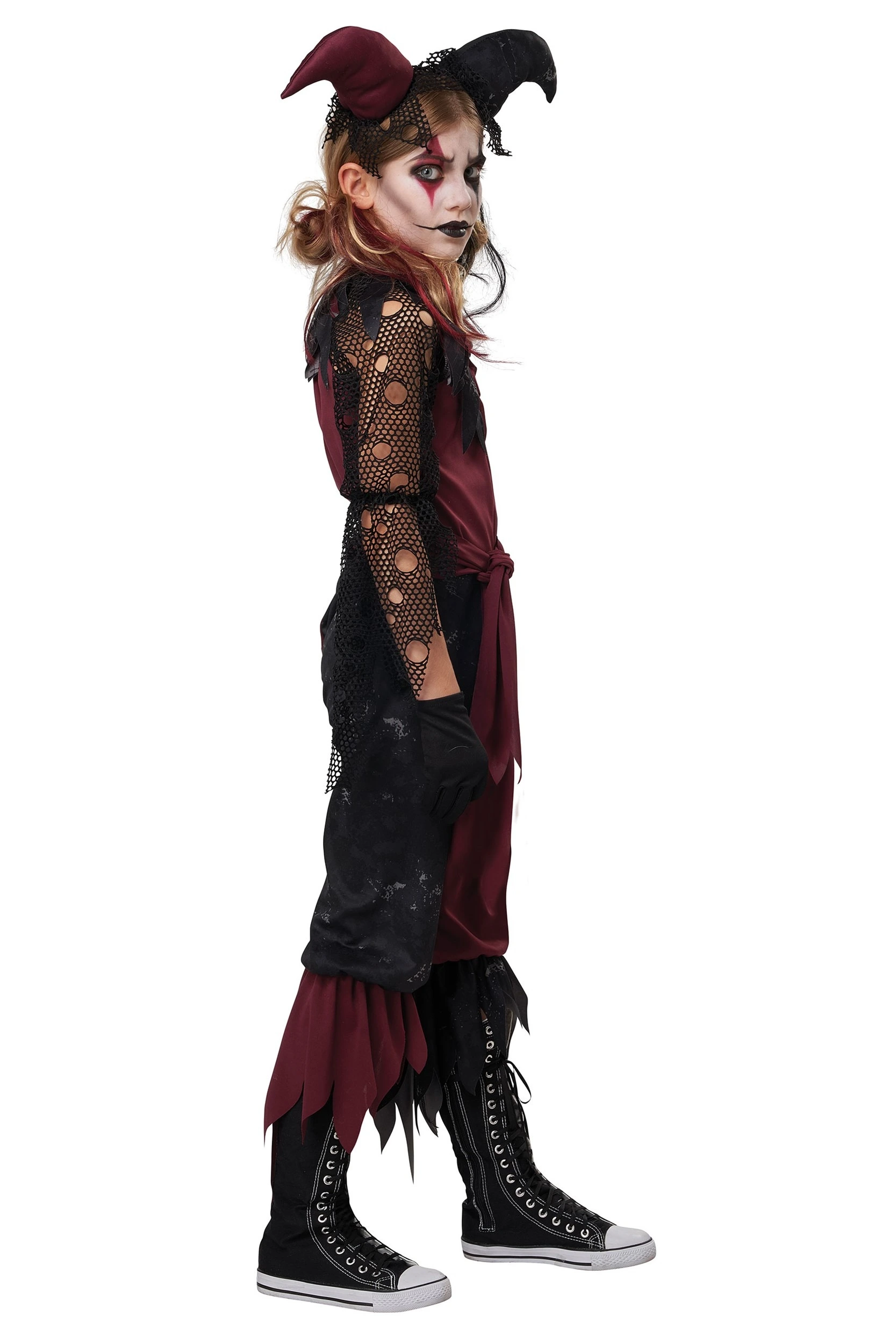 California Costume Collection Girl's Psycho Jester Costume 4 California Costume Collection Girl's Psycho Jester Costume - Image 2