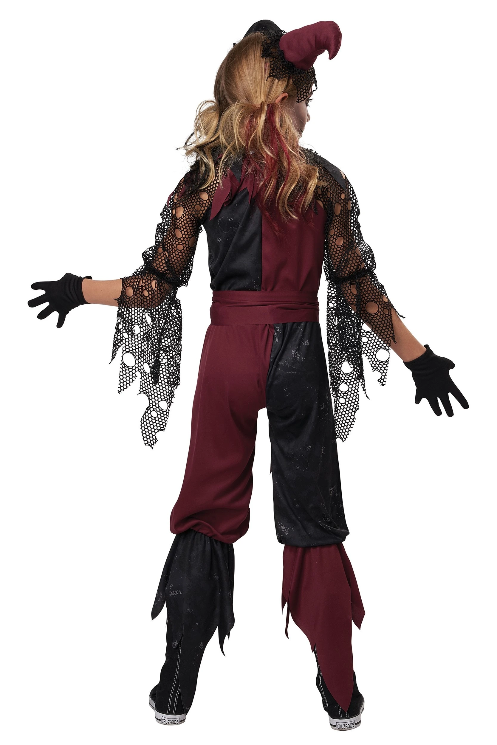 California Costume Collection Girl's Psycho Jester Costume 5 California Costume Collection Girl's Psycho Jester Costume - Image 3