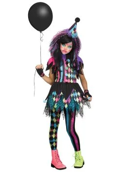 Fun World Twisted Circus Clown Girls Costume