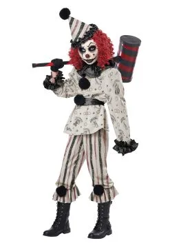 California Costume Collection Creeper Clown Costume For Kids -California Costume Store kids creeper clown costume alt 2