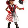 Jerry Leigh Dangerous Dotty The Clown Costume For Kids -California Costume Store kids dangerous dotty the clown costume2 2