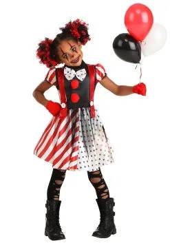Jerry Leigh Dangerous Dotty The Clown Costume For Kids