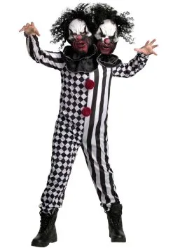 Morphsuits Two-Headed Clown Costume For Kids