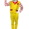 Seeing Red Evil Fast Food Clown Men's Costume -California Costume Store mens evil fast food clown costume