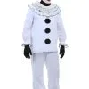 Fun Costumes Plus Size Vintage Pierrot Clown Adult Costume -California Costume Store plus size vintage pierrot clown costume