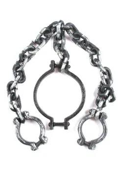 Fun World Shackle Leash With Chain 5 Fun World Shackle Leash With Chain -California Costume Store shackle leash with chain alt 1
