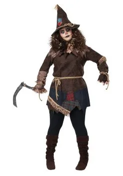 California Costume Collection Plus Size Creepy Scarecrow Costume For Women