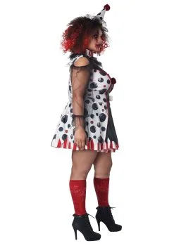 California Costume Collection Women's Plus Size Twisted Clown Costume -California Costume Store womens twisted clown plus costume alt 1 1
