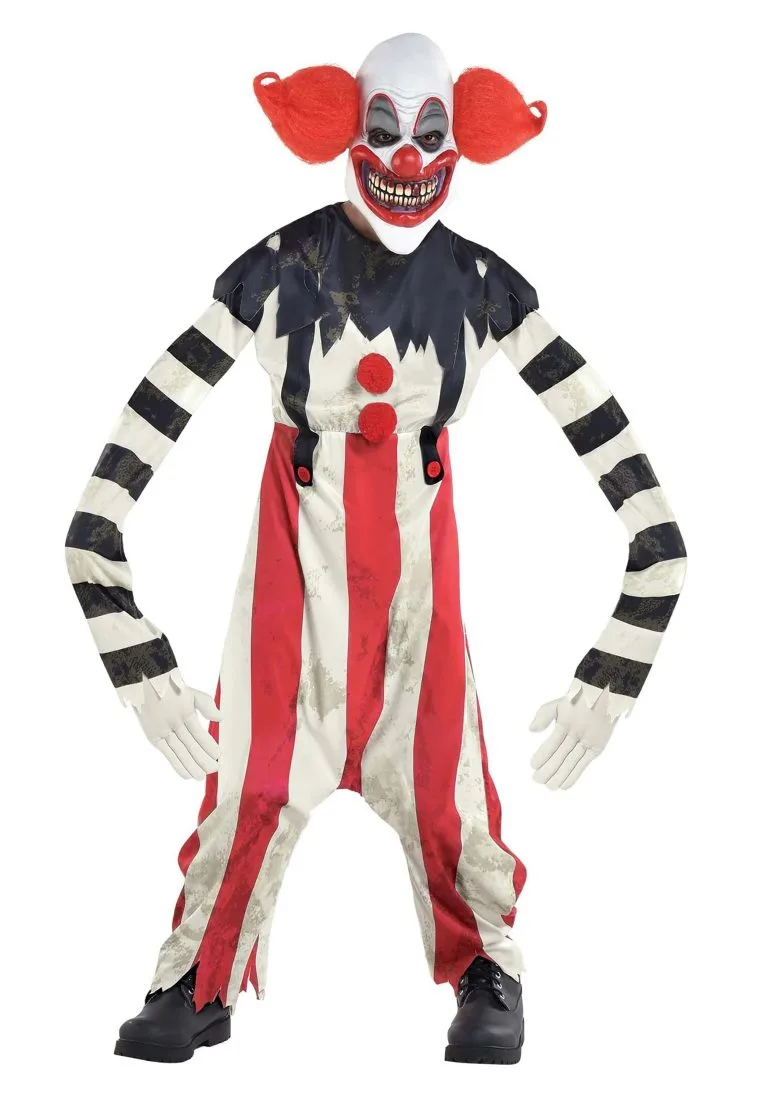 Outlet Straight Jacket Costumes Store -California Costume Store illusion long arm creepy clown boy 768x1097 1